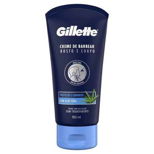 Creme De Barbear Rosto E Corpo 150ml Gillette