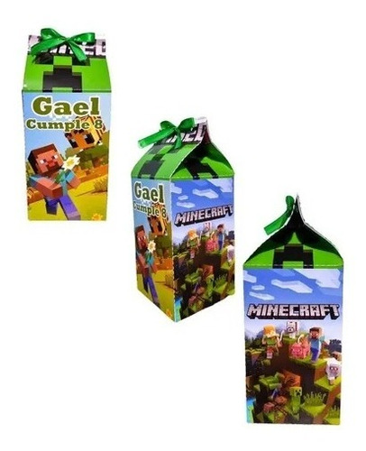 Cajas Para Dulces O Sorpresa De Cumpleaños Minecraft