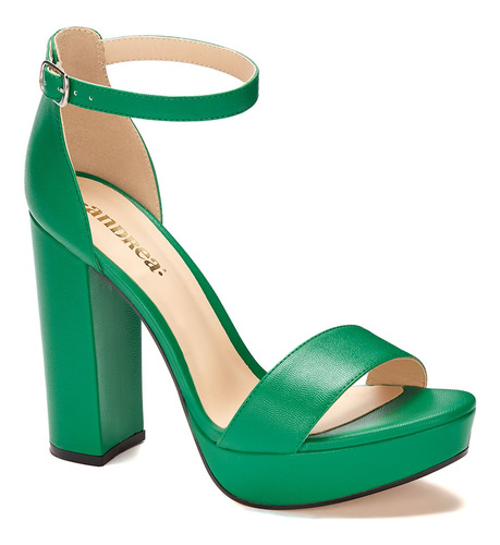 Zapatillas De Plataforma Verde Andrea 3094945