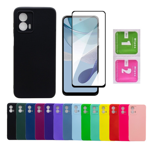 Capa Case Capinha + Película Vidro 3d Para Moto G53 Xt2335