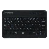 Teclado Perfect Choice Mini Bluetooth Usb Pc-200932 Negr /vc Color Del Teclado Negro Idioma Español Latinoamérica