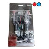 Luz Direccional Para Moto Bicolor 12 Leds Rojo / Colores