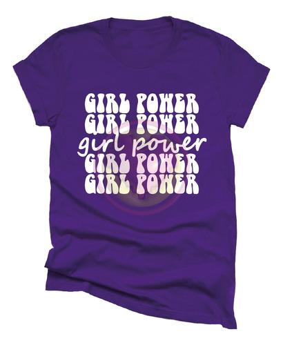 Camiseta Morada Blusa Poder Girl