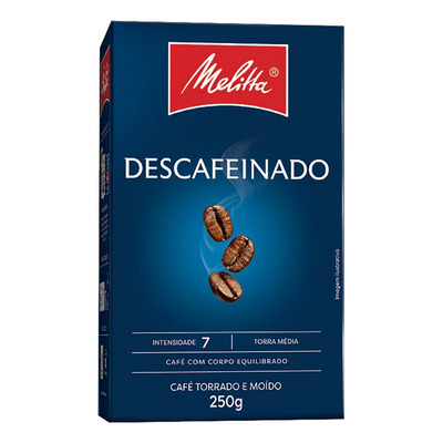 Café Torrado e Moído Descafeinado Melitta Caixa 250g | Parcelamento sem juros