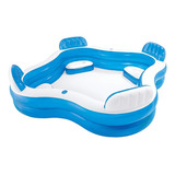 Piscina Inflable Pileta Family Center Intex 229 X 229x 66 Cm