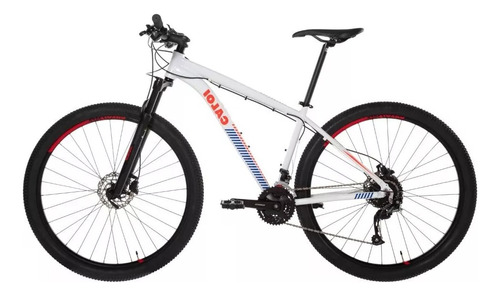 Bicicleta Mtb 29 Caloi Atacama 27v Freio Hidráulico Cor Branco Tamanho Do Quadro 17