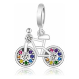 Charm 100% Plata S925 Bici Bicicleta Ciclismo Para Pandor