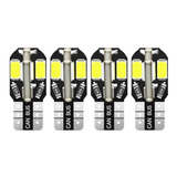 Bombillo Led T10 Ambar Amarillo 12v Canbus 12v Giro Set X4