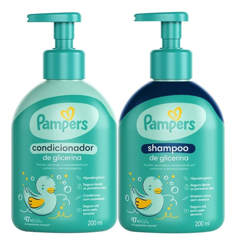 Shampoo E Condicionador Infantil De Glicerina  200ml