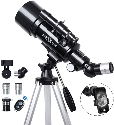 Telescopio Refractor Portátil Para Astronomía Con Apertura