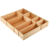 Kootek 8 Piezas De Bambu Cajon Organizador Utensilios Coci