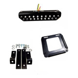 Kit Porta Patente Viejo Y Farol Giro Stop Led Soporte Motos