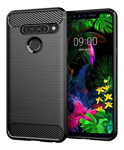 Funda Para LG K41s K51s K61 Fibra De Carbono Anti Golpes