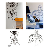 Vinilos Decorativos De Pared -batman Superman Spiderman
