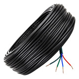 80mts Cabo Manga Awg 4x24 P/ Refletores Piscina 4 Vias Rgb