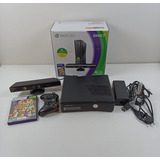 Microsoft Xbox 360 + Kinect Slim 4gb Kinect Adventures Black