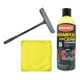Kit De Limpieza 1l Shampoo Toalla Microfibra Con Jalador 