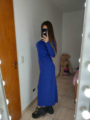 Vestido Azul  Largo De Victoria's Secret 