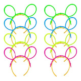 12 Diadema Luz Neon Orejas Mickey Mouse Mimi Minie Batucada 