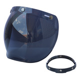 Visera Burbuja Casco Moto Lente Parabrisas Con Soporte Abati