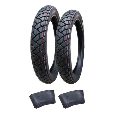 Llantas 90\u002F90-21 + 120\u002F80-18 Power Tire + Camaras Xeverus250 | Meses sin interés