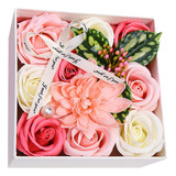 Set De Flores De Jabón Para El Día De San Valentín, Regalo D