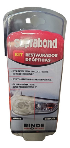 Kit Restaurador De Ópticas Suprabond - Pulido De Faros