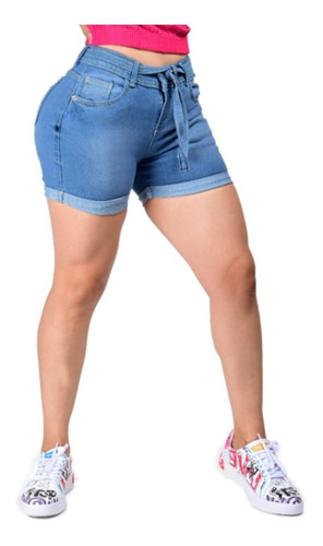 Short De Mezclilla De Dama Corte Colombiano Itzi Jean's 132