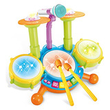 Juego De Batería Niños Instrumentos Musicales Electrã...