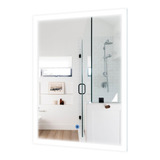 Espejo Rectangular C/ Luz Led 60x80 Cm Touch Accesorios Baño