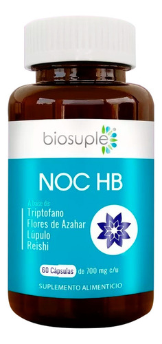 Biosuple Nutrition Series Vitaminas Triptofano Apoyo Insomnio Dormir Mejor 60 Cap 700mg Sin Sabor