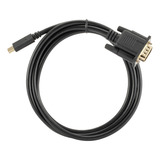 Cable Tipo C A Vga 1.8m Plug & Play Duradero, Conexión De