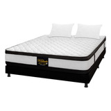 Combo Resortado Semidoble Atenas + Base Cama + Almohadas