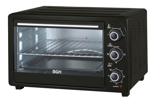 Horno De Mesa Eléctrico Bgh Bhe40m19 40l Negro Delta3