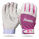 Guantes De Bateo Franklin Sports Youth Flex Rosa/blanco - M