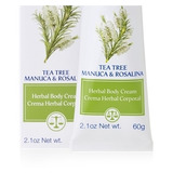 Crema Herbal Corporal Tee Tree 60 Gramos Y Crema Lavanda 30g