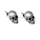 Aretes Cráneo Calaveras Unisex Hombre / Mujer Plata S925