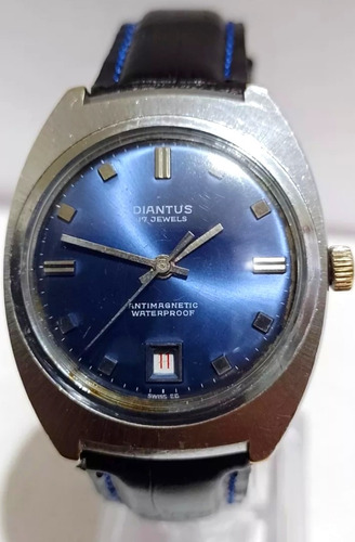 Fino Reloj Suizo Diantus '70s Antíguo Vintage Elegante