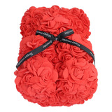 21cm Oso De Flores Rosa Roja En Forma De Corazón Romántico