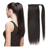 Cabello Humano Ponytail Nature, 40 Cm, Negro (1 B), 100 G .