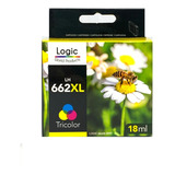Cartridge Logic Lh-662xl Color Hp 662 Xl 18ml