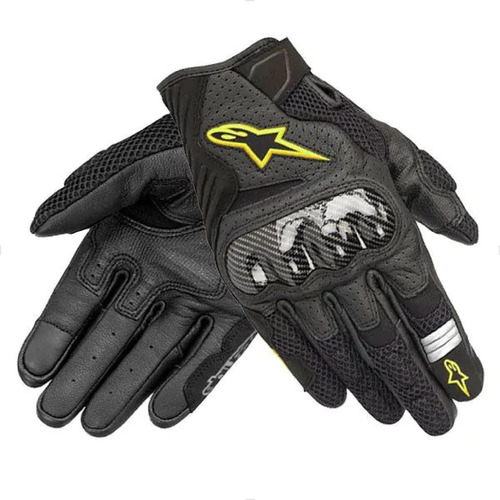 Guantes Piel Alpinestars Smx 1 Air V2 Gloves Negro/amarillo 