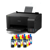 Multifuncional Epson L3150 Ecotank + 12un Tinta Sublimatica