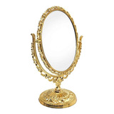 Espelho De Mesa Princesa Oval Dourado