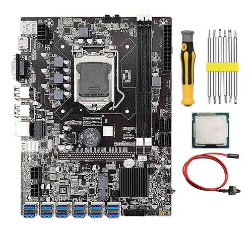 Placa Base Minera B75 Btc Con Cpu G530/g630+destornillador+s