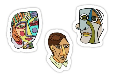 Planilla De Stickers Picasso 28cm Aprox