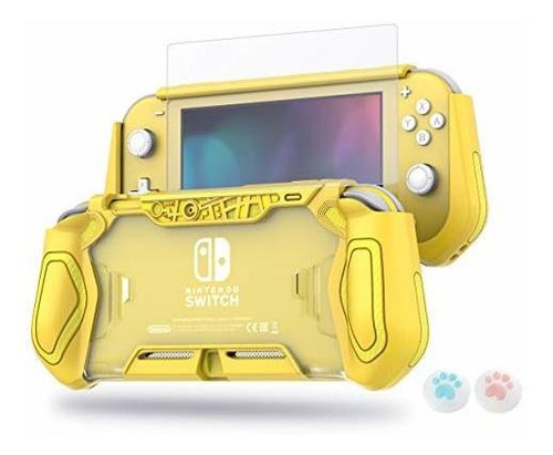 Estuche Protector Para Nintendo Switch Lite Color Amarillo