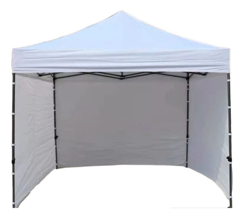 Carpa Toldo Medida 3x3 Con Paredes Impermeable Color Blanco