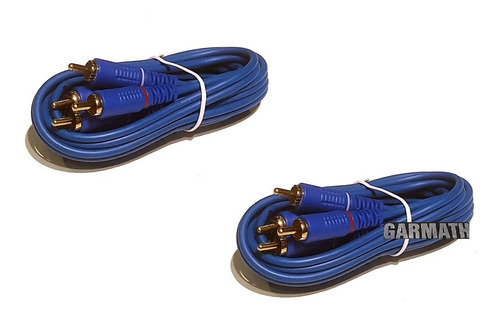 2 Cable 2 Rca A 2 Rca De 1.8 Mt.de Lujo 3.5 Mm Diam Garmath