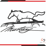 Calcas Sticker Calcomanía Para Carro Mustang De 25x13cm 1pz